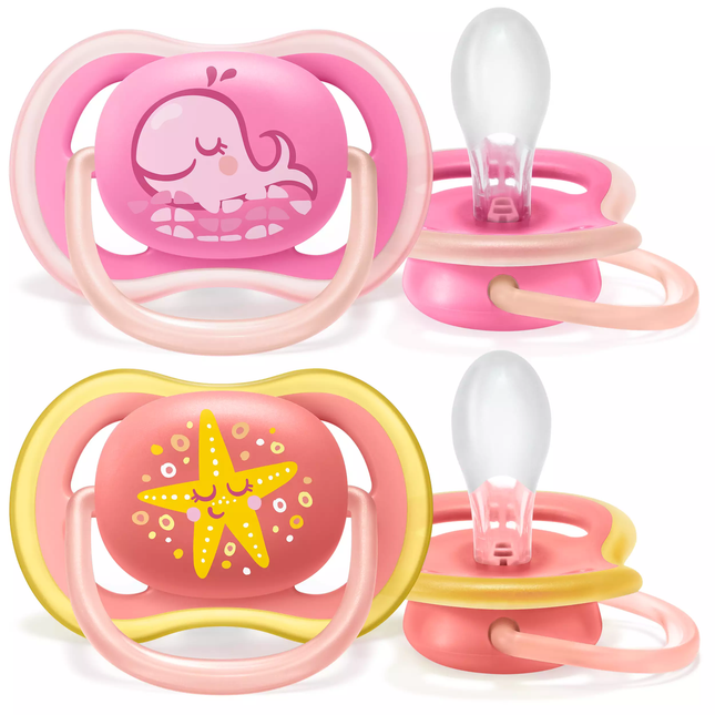 Philips Avent succhietto New Berry Girl Air +6 mesi 2 pezzi