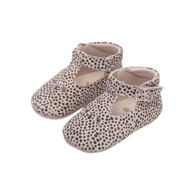 Baby Dutch Baby Shoes Evi in pelle scamosciata maculata