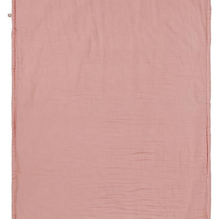 Noppies Coperta per culla imbottita in mussola reversibile Misty Rose 100x140cm