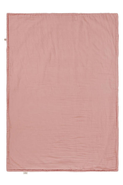 Noppies Coperta per culla imbottita in mussola reversibile Misty Rose 100x140cm