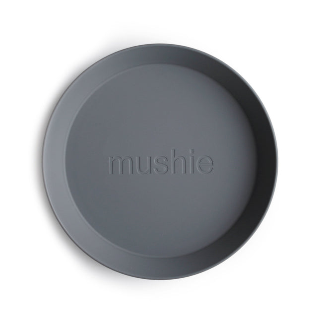 Mushie Baby Plate Round Smoke 2pcs