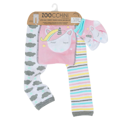 Zoocchini Baby Legging Allie The Alicorn con calzini 12/18mesi