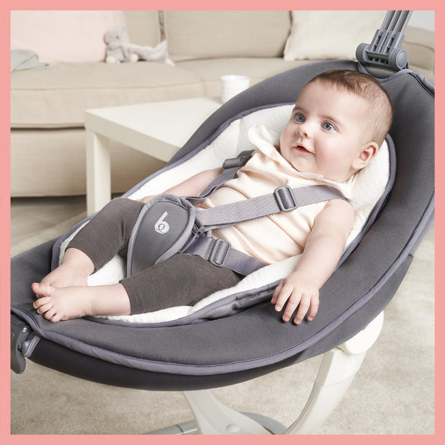 Babymoov Altalena Swoon Motion in zinco con adattatore