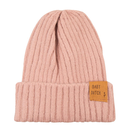 Cappello da neonato olandese invernale rosa