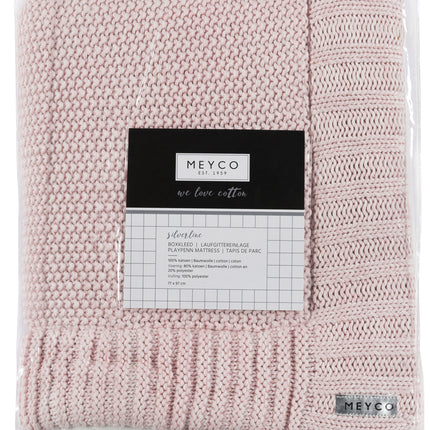 Meyco Boxcloth Relief Misto Rosa