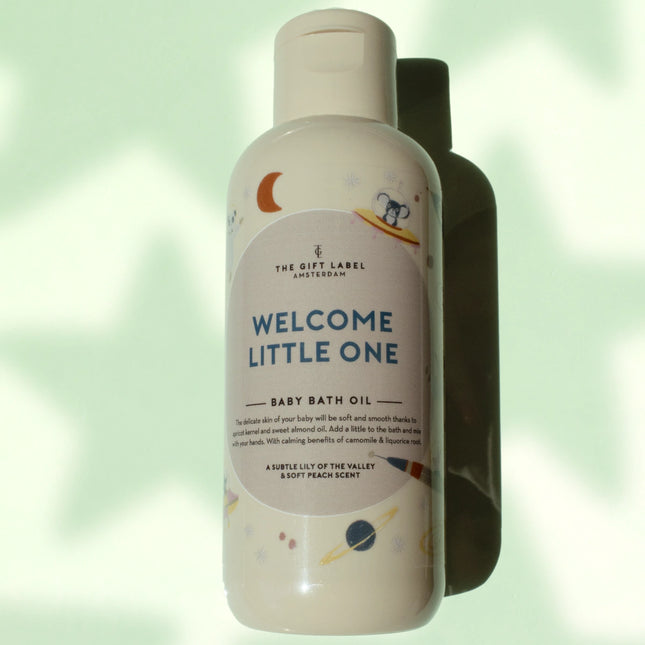 L'etichetta regalo Olio da bagno Baby Welcome Little One Boys 150Ml