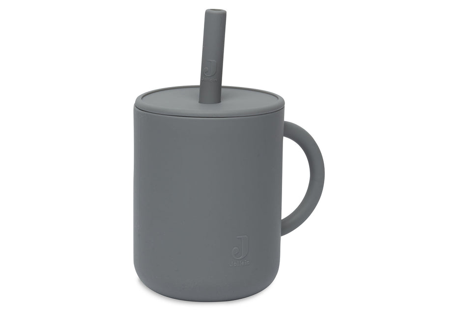 Jollein Tazza per bere in silicone Grigio Tempesta