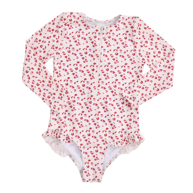 Costume da bagno Uv Essentials con stampa pantera rosa antico