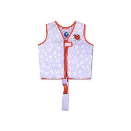 Swim Essentials Gilet da bagno Lilla Leopardo 3-6 anni