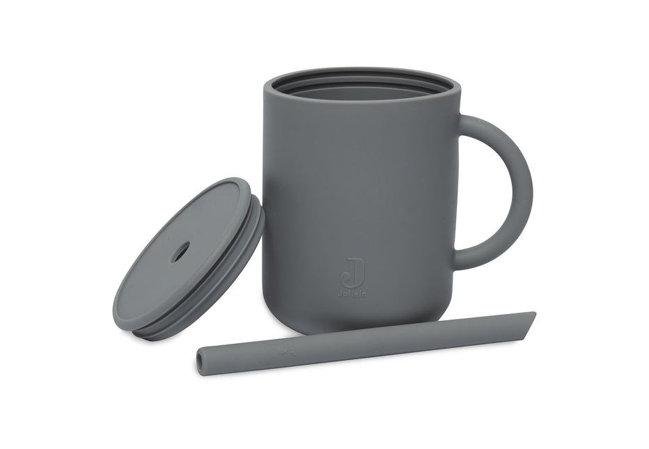 Jollein Tazza per bere in silicone Grigio Tempesta