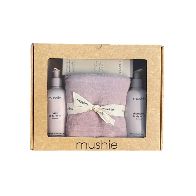 Mushie Giftbox Cura della pelle alla lavanda 4 pezzi