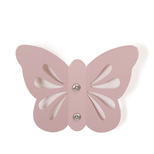 Gancio da parete per coinquilini Butterfly Pale Rose