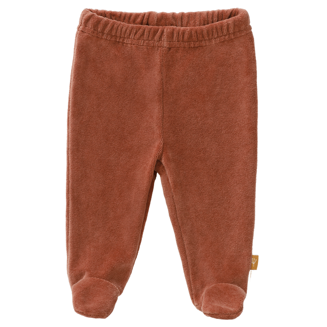 Fresk Baby Pantaloni Velours con Piedi Rame