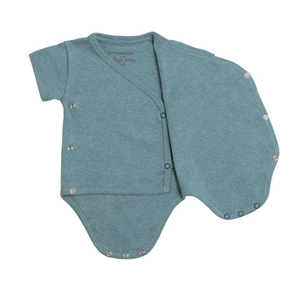 Tutina per bambini Only Romper Melange Stonegreen Prematuri