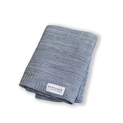 Coperta per culla Bamboom lavorata a maglia Tog 1.1 Grigio 75x100cm