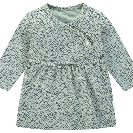 Noppies Baby Dress Mattie Grigio Menta