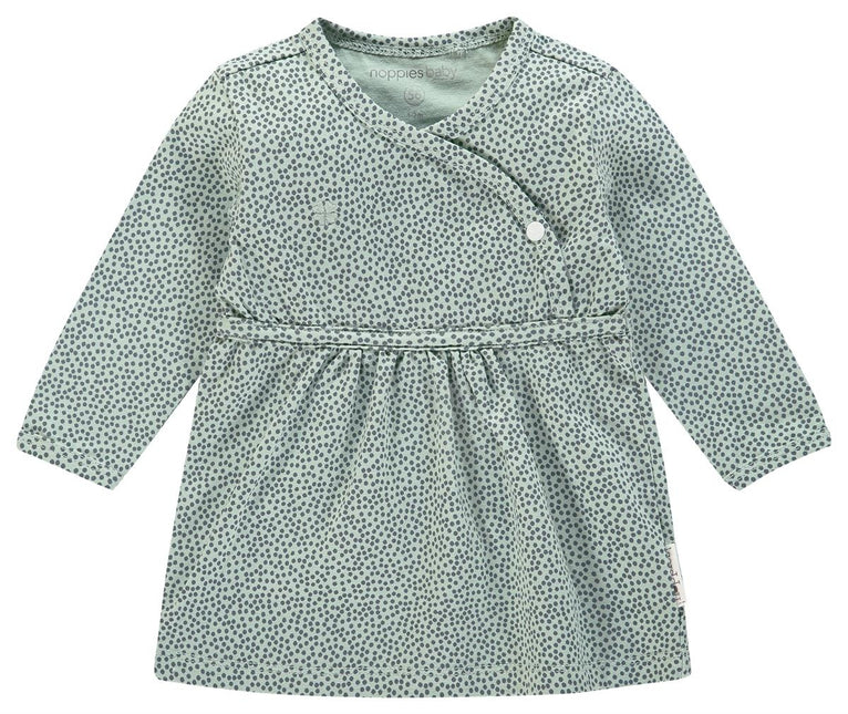 Noppies Baby Dress Mattie Grigio Menta