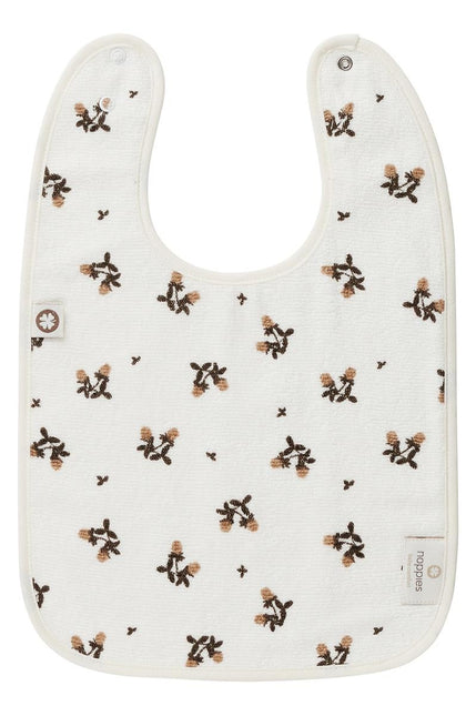 Noppies Bib Terry Blooming Clover Rivestito Jet Stream