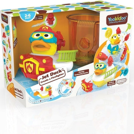 Yookidoo Giocattolo da bagno Jet Duck Fireman