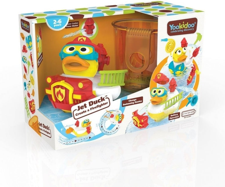 Yookidoo Giocattolo da bagno Jet Duck Fireman