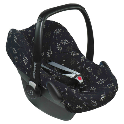 Dooky coprisedile auto Foglie Nero 72cm