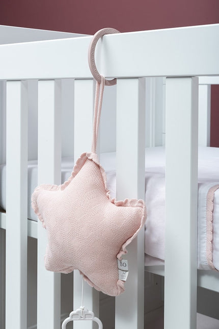 Lenzuolo per culla Baby's Only Reef Rosa nebbioso/Bianco