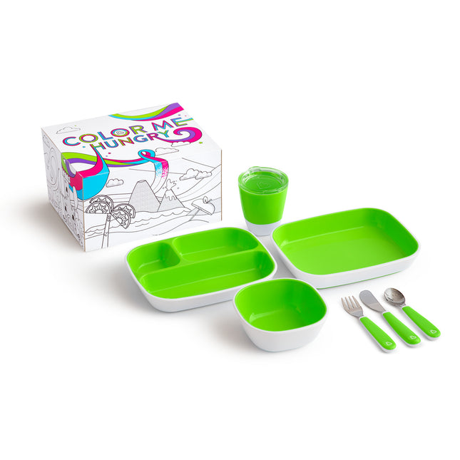 Stoviglie per bambini Munchkin Color Me Hungry Verde