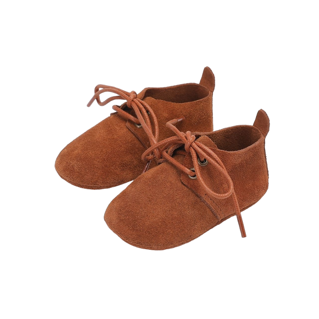 Baby Dutch Shoes Nova Camel Suede