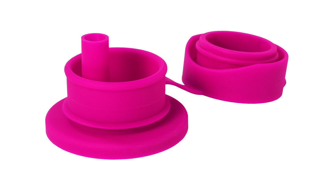 Pura Biberon Accessorio per l'alimentazione in silicone Sport Tappo a cannuccia Rosa