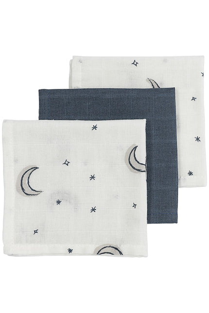 Meyco Mouth Cloth Moon 3-Pack Idrofilo Indaco 30X30cm