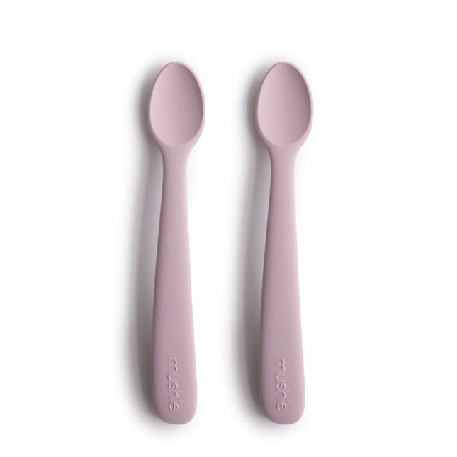 Cucchiaio per bambini Mushie Soft Lilac 2 pezzi