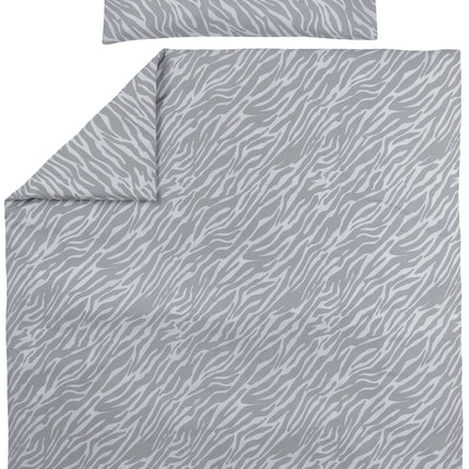 Meyco Copripiumino e Federa Zebra Grigio 100x135cm