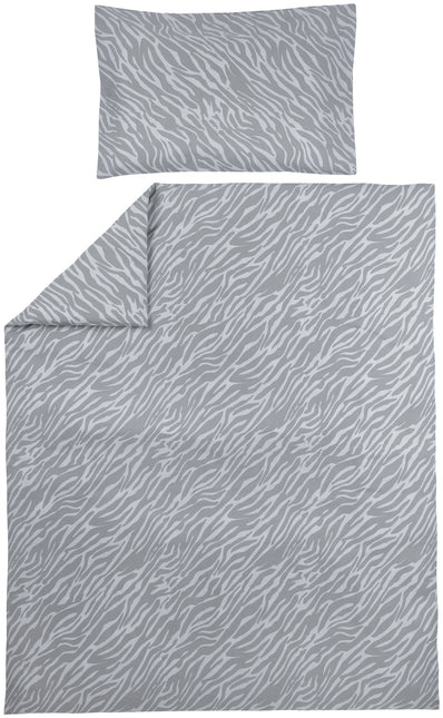 Meyco Copripiumino e Federa Zebra Grigio 100x135cm