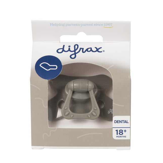 Ciuccio Difrax 18+ Dental Uni Clay Grigio