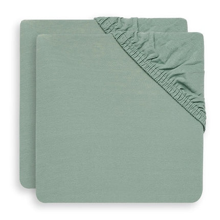 Lenzuolo Jollein Jersey Box Materasso Verde Cenere 75x95cm