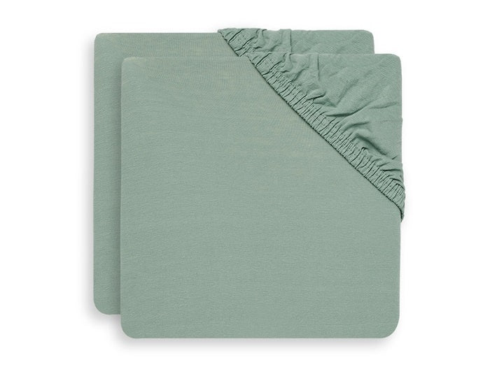 Lenzuolo Jollein Jersey Box Materasso Verde Cenere 75x95cm