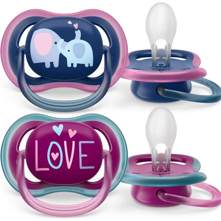 Succhietto Philips Avent +18 mesi Air Elephant/Love