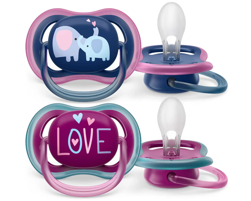 Succhietto Philips Avent +18 mesi Air Elephant/Love