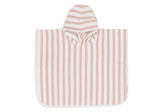 Jollein Bathponcho Terry a righe Wild Rose