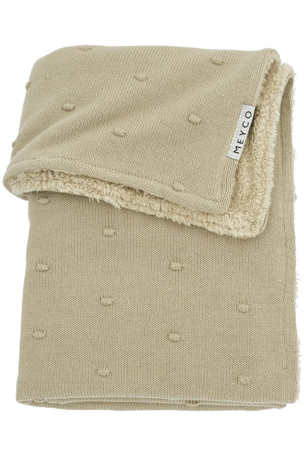 Meyco Coperta per culla Teddy Mini Knots Sand