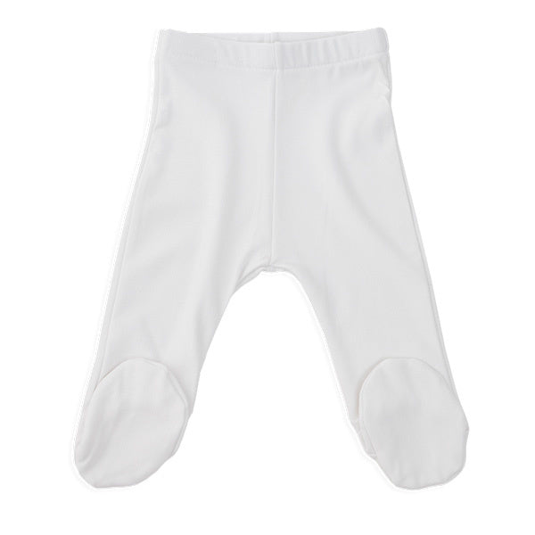 Bamboom Pantaloni per bambini con piedi 1M Bianco