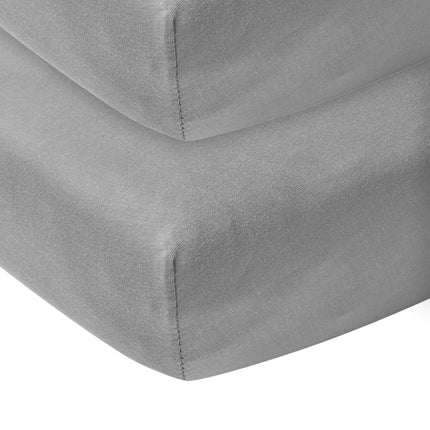 Meyco Lenzuolo a Coperta Jersey Grigio 40x80/90 cm 2 pezzi