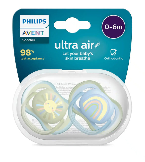 Philips Avent Ciuccio +0 mesi Air Sun Rainbow Mix