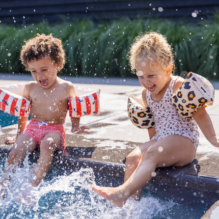 Swim Essentials - Cinghie per il nuoto con stampa pantera 2-6 anni