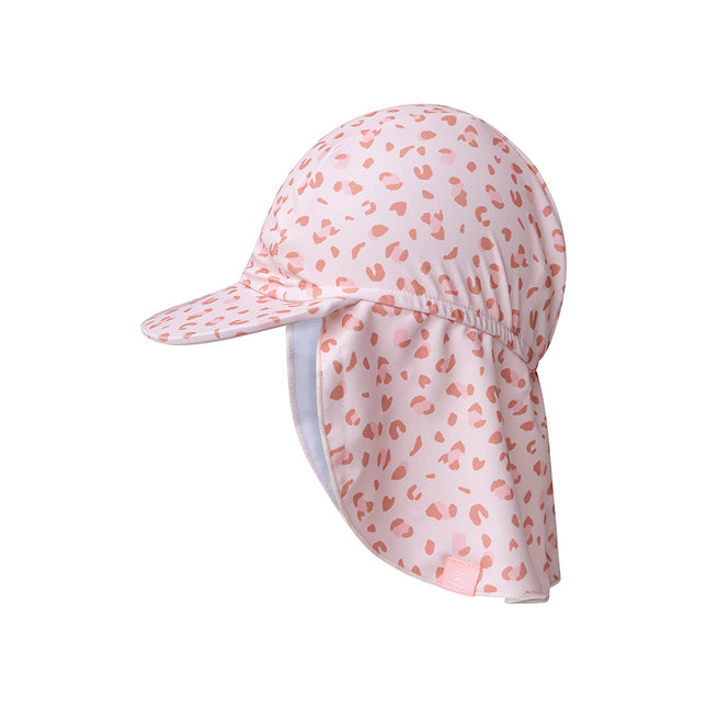 Swim Essentials Sunhat Baby Uv Old Pink Leopard Neck Protection