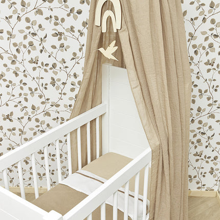 Meyco Lenzuolo per rete da letto Piping Velvet Taupe