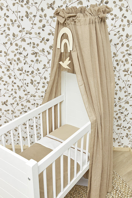 Meyco Lenzuolo per rete da letto Piping Velvet Taupe