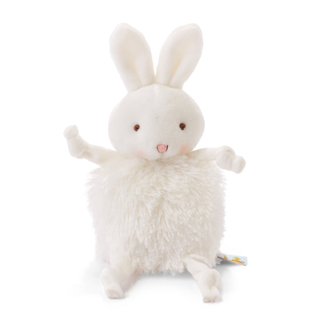 Coniglietti By The Bay Cuddly Roly Poly Rabbit Bianco 13 cm