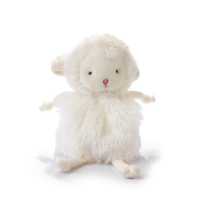 Coniglietti By The Bay Cuddly Roly Poly Lamb Bianco 13 cm