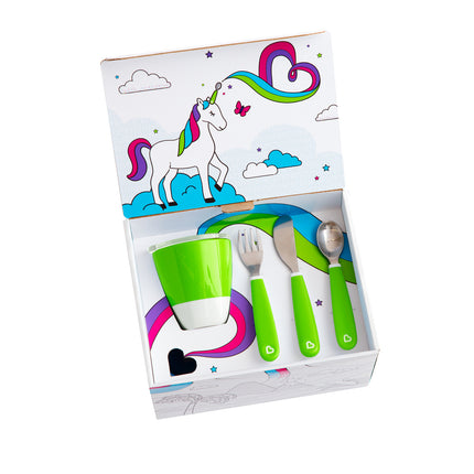 Stoviglie per bambini Munchkin Color Me Hungry Verde